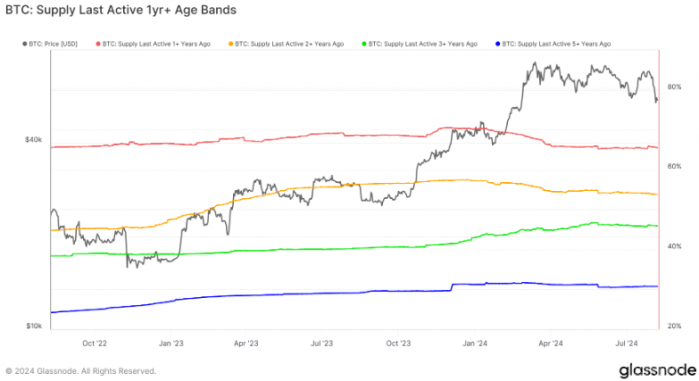 Bitcoin供應結構變化暗示市場流動性減弱圖片