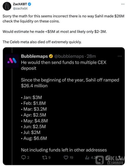 名人模因幣創始人薩希爾·阿羅拉涉嫌欺詐，收入 圖片