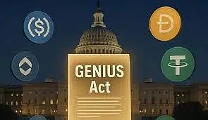 什么是GENIUS法案?GENIUS法案如何將Bitcoin價格推至50萬美元_Bitcoin_Blockchain_腳本之家